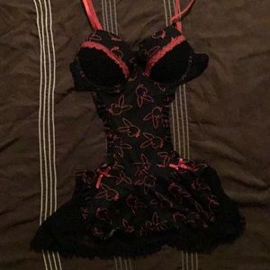 PLAYBOY Red and Black Teddi